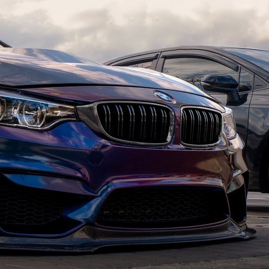 Purple BMW F82 M4 F80 M3 F32 4 series Carbon Fiber Grille